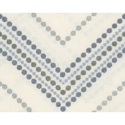 KRAVET DESIGN EMBROIDERY GEOMETRIC GREY,SLATE,LIGHT BLUE   - 34165.52.0