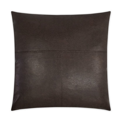 D.V. KAP HOME   24" x 24" Rodeo Pillow - Chocolate Solid, Western Chic    - 3417-C-2424