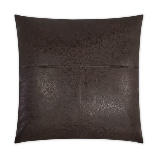D.V. KAP HOME   24" x 24" Rodeo Pillow - Chocolate Solid, Western Chic    - 3417-C-2424