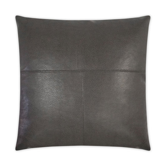 D.V. KAP HOME   24" x 24" Rodeo Pillow - Grey Solid, Western Chic    - 3417-G-2424