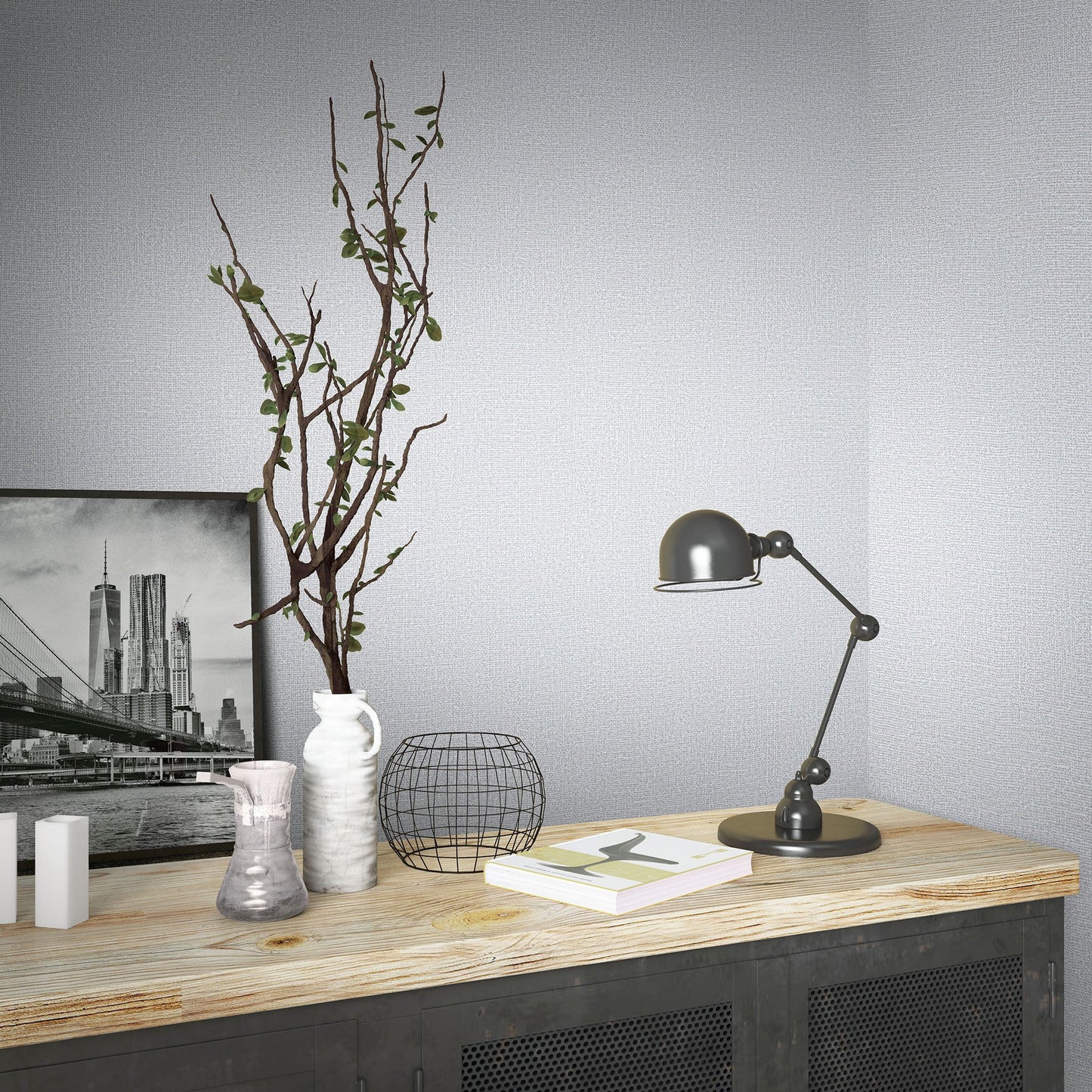 GALERIE WALLCOVERINGS Loft 2    Silver - Grey   - 34173