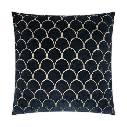 D.V. KAP HOME   24" x 24" Arvana Pillow - Midnight Embroidery, Traditional    - 3418-M-2424