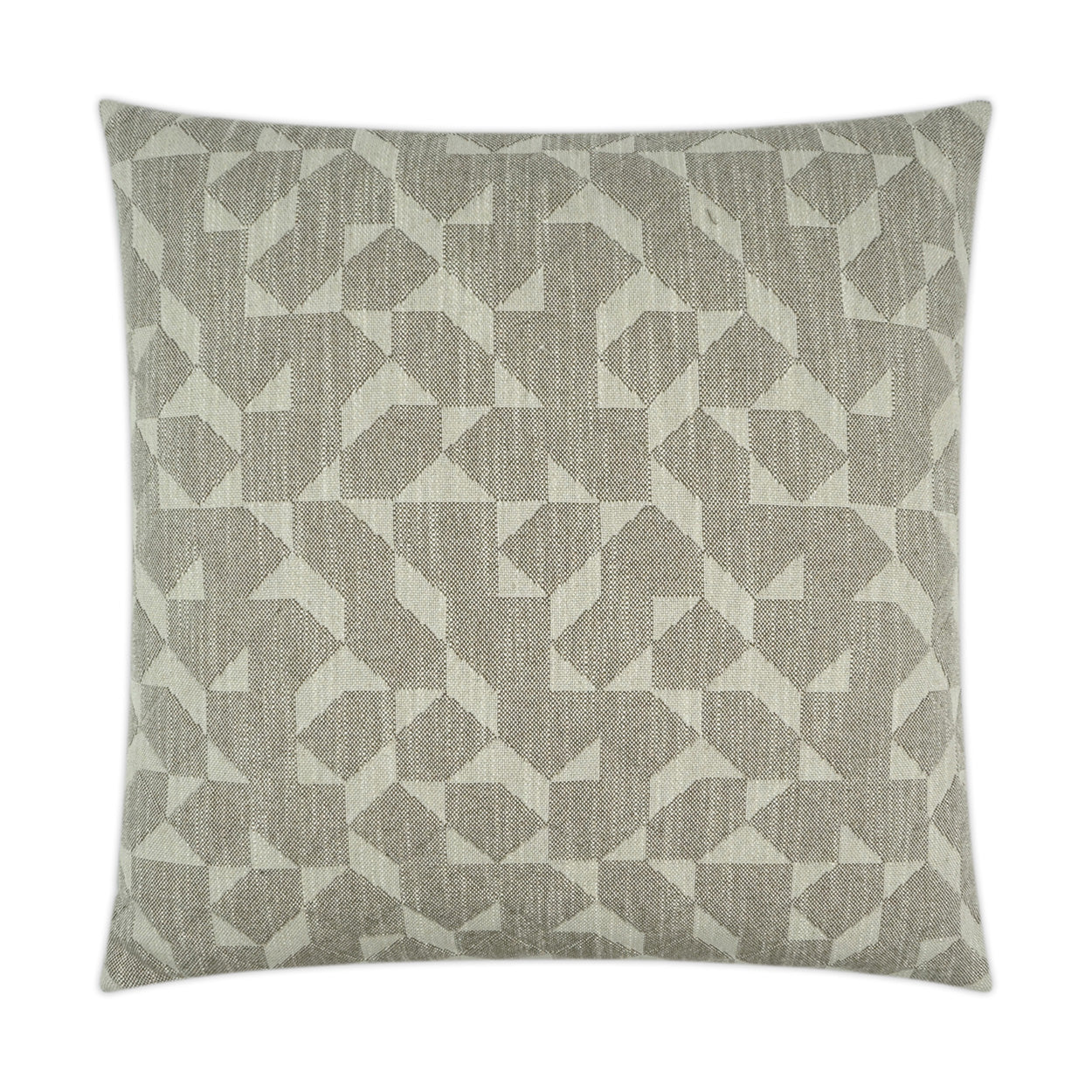 D.V. KAP HOME   24" x 24" Explorer Pillow - Taupe Modern, Geometric    - 3422-T-2424