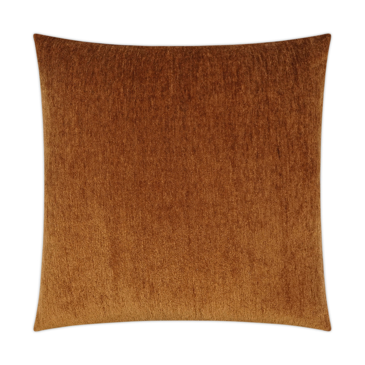 Square spice solid velvet pillow with plush textured fabric, decorative throw pillow for sofa.