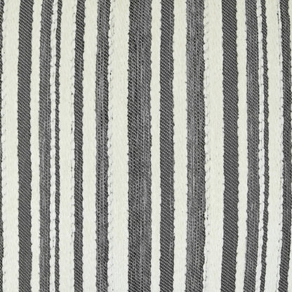 D.V. KAP HOME   24" x 24" Marisol Pillow - Charcoal Stripes    - 3426-C-2424