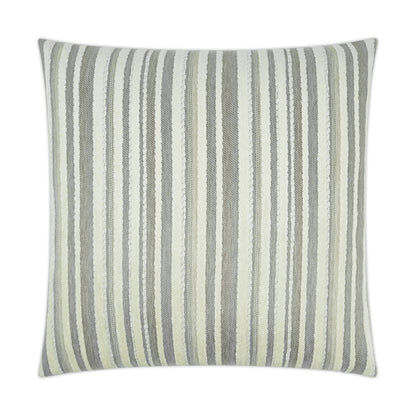 D.V. KAP HOME   24" x 24" Marisol Pillow - Taupe Stripes    - 3426-T-2424