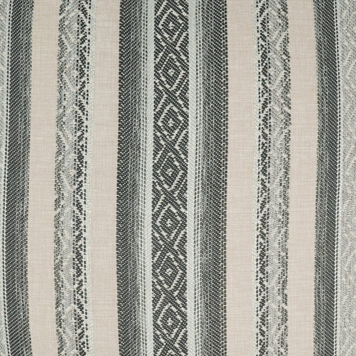 D.V. KAP HOME 3427-YARD Macaroon Fabric Western Chic, Stripes  Mist, Grey   - Macaroon
