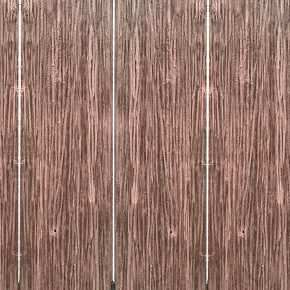 84" Brown Folding Four Panel Screen Room Divider