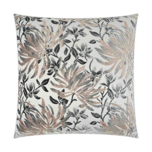 D.V. KAP HOME   24" x 24" Sadah Pillow - Blush Transitional, Floral    - 3429-B-2424