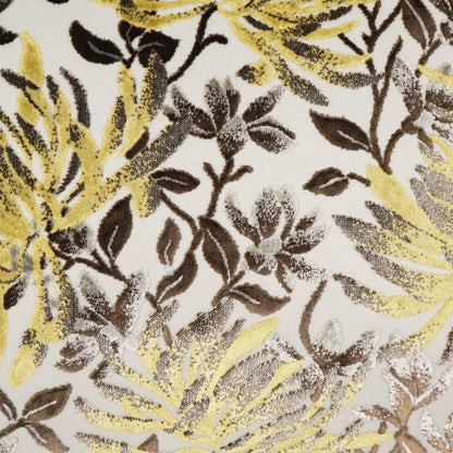 D.V. KAP HOME   24" x 24" Sadah Pillow - Espresso Floral    - 3429-E-2424