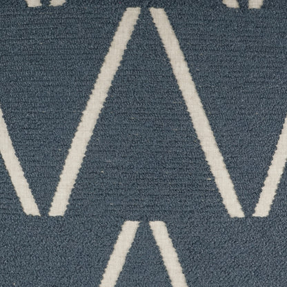 D.V. KAP HOME   24" x 24" Edge Of Glory Pillow - Blue Global    - 3432-B-2424