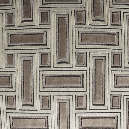 D.V. KAP HOME   24" x 24" Brix Pillow - Truffle Transitional, Geometric    - 3433-T-2424
