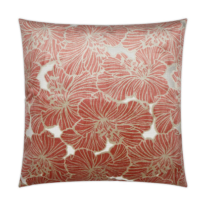 D.V. KAP HOME   24" x 24" Irinia Pillow - Punch Floral    - 3434-P-2424