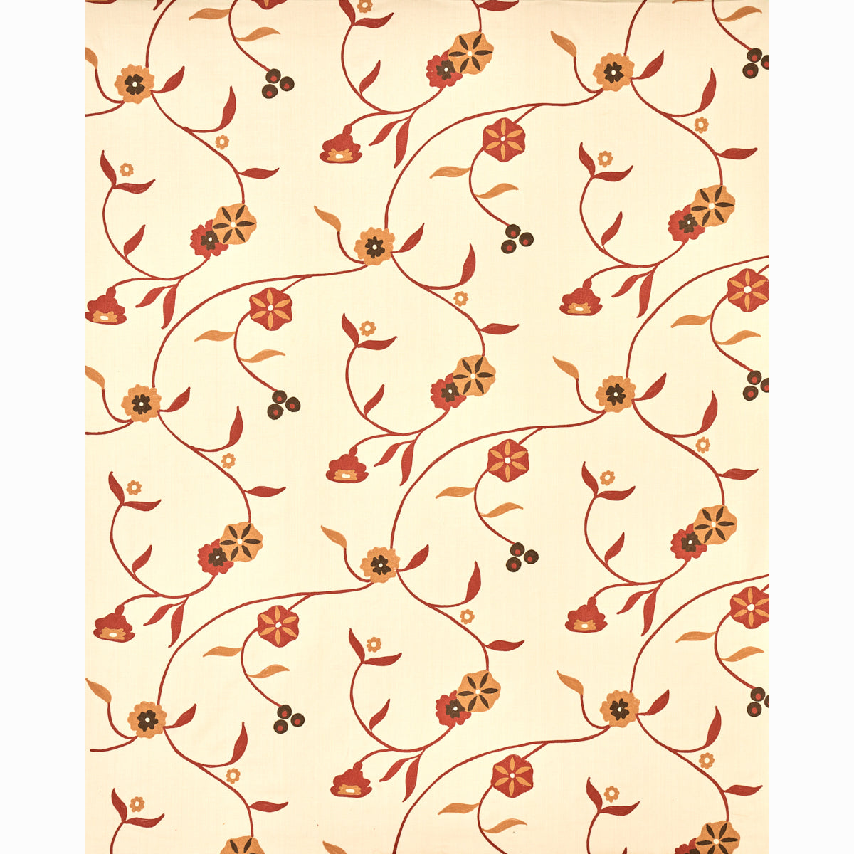SCHUMACHER  PERENNIAL FAVORITES Indira Embroidery WOVEN WOVEN SPICE   - 3438001