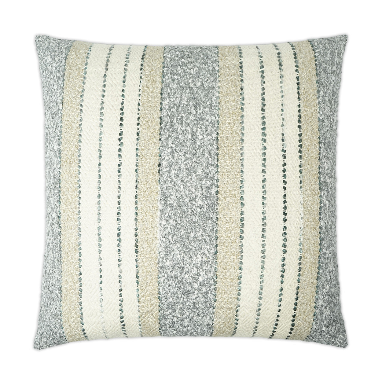 D.V. KAP HOME   24" x 24" Woven Path Pillow Western Chic, Farmhouse, Stripes    - 3439-2424