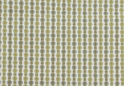 18" X 18" Blue and White Polyester Striped Zippered Pillow