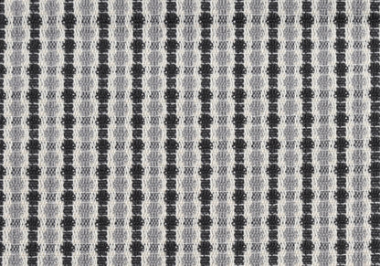 18" X 18" Blue and White Polyester Striped Zippered Pillow