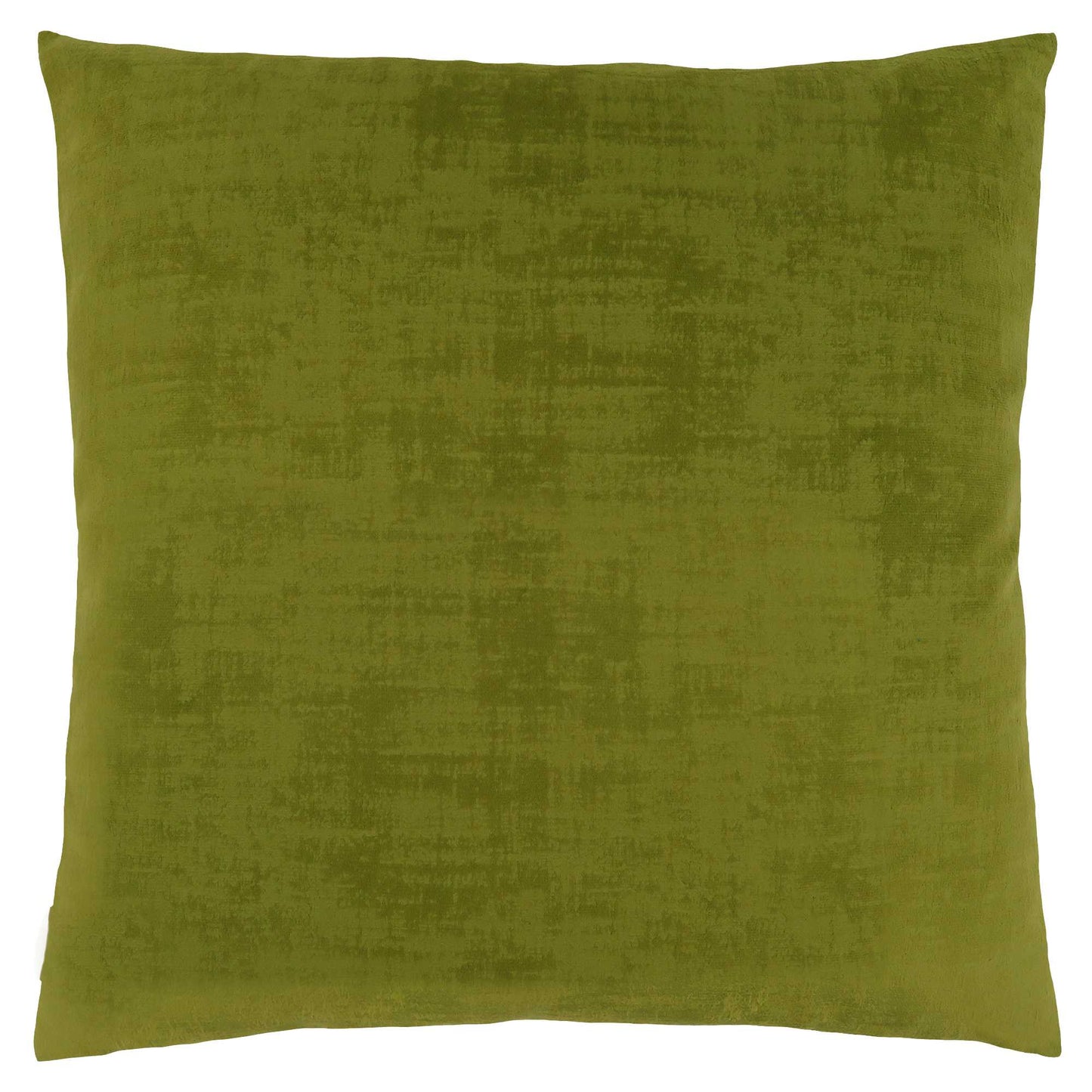 18" X 18" Lime Green Brushed Velvet Polyester Zippered Pillow