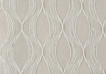 18" X 18" Taupe Polyester Ogee Zippered Pillow