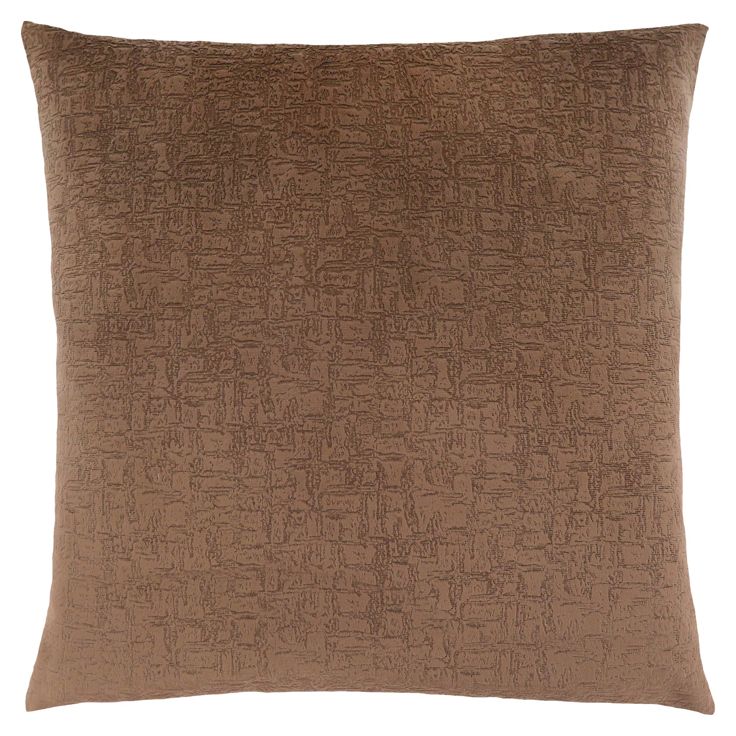 Set Of Two 18" X 18" Brown Velvet Polyester Mosaic Zippered Pillow