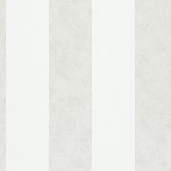 Galerie Wallcoverings Flora Thick Stripe Galerie Wallcoverings  Silver Grey   - 34412