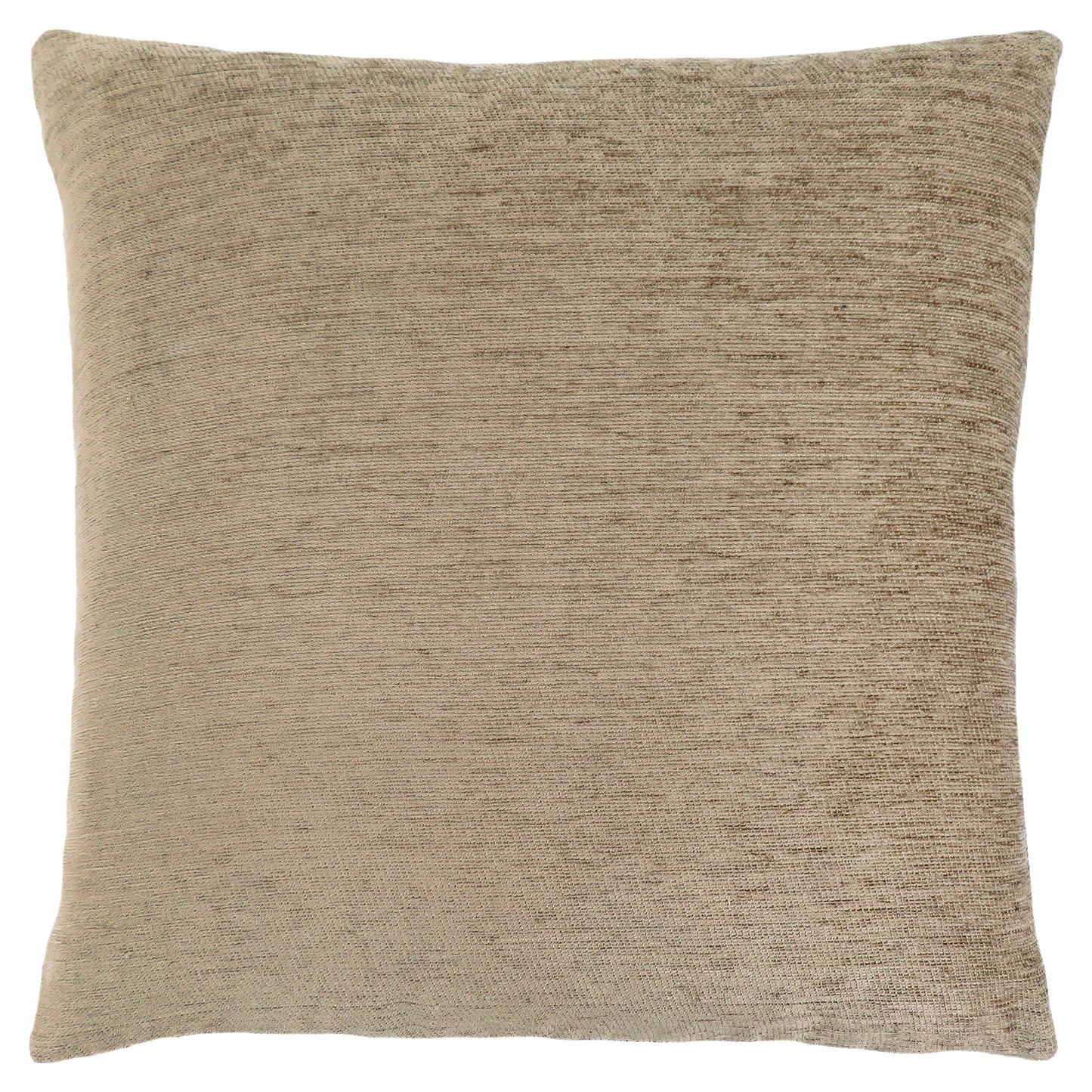 Set Of Two 18" X 18" Tan Polyester Zippered Pillow