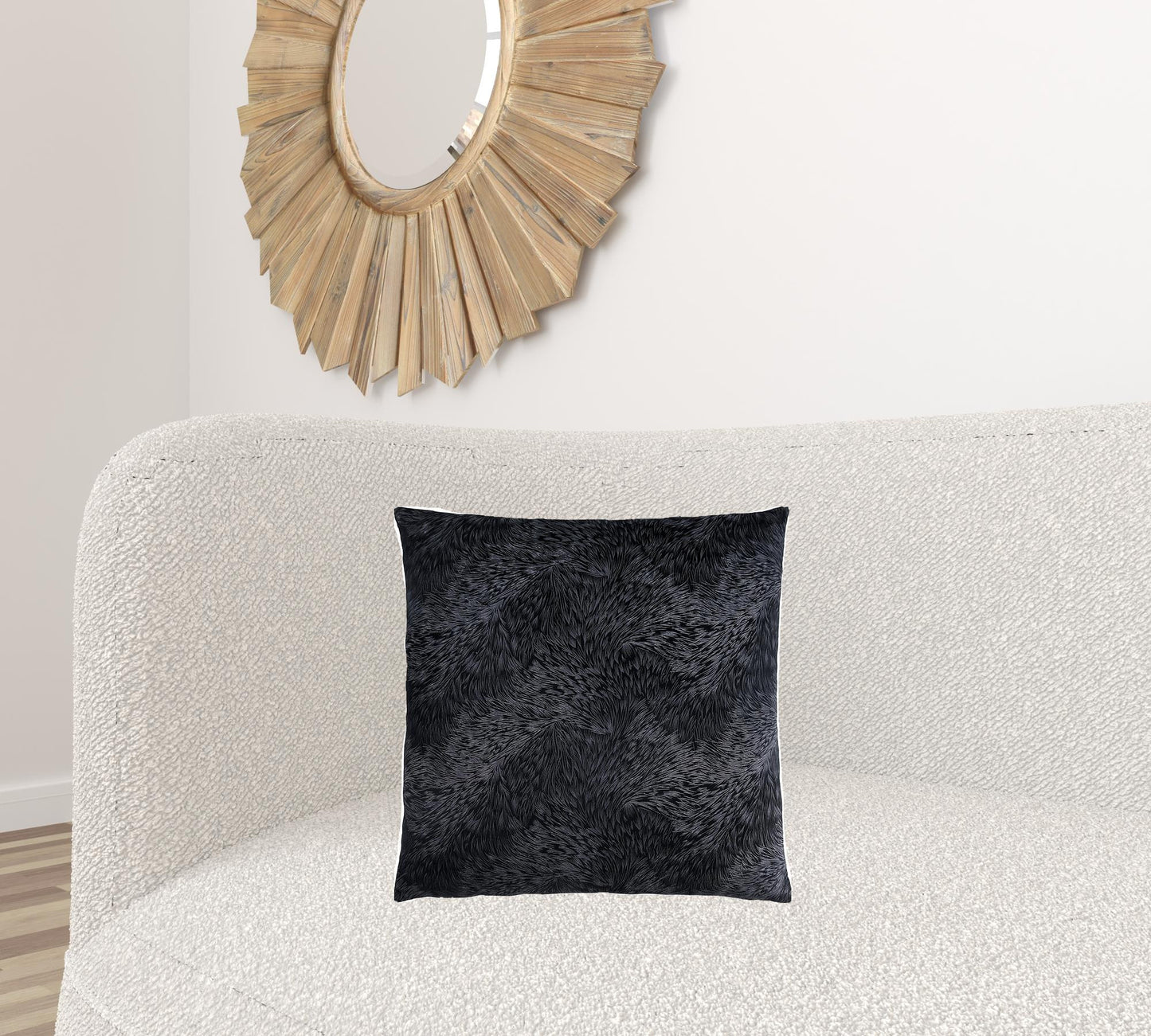 Set Of Two 18" X 18" Taupe Polyester Feather Zippered Pillow