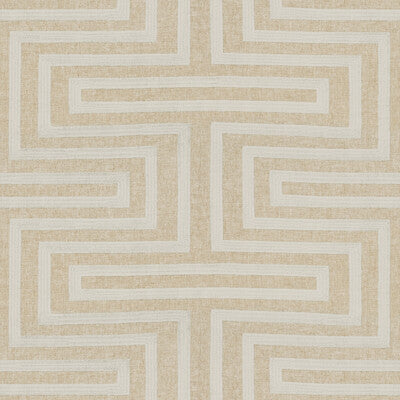 KRAVET DESIGN EMBROIDERY GEOMETRIC IVORY,BEIGE,   - 34417.16.0