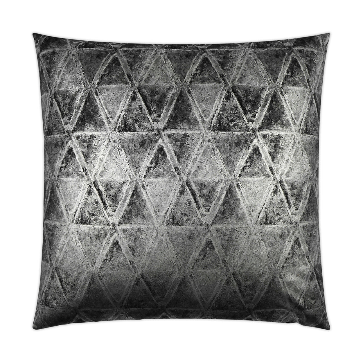 D.V. KAP HOME   24" x 24" Scheme Pillow - Black Glam, Modern, Geometric    - 3444-B-2424