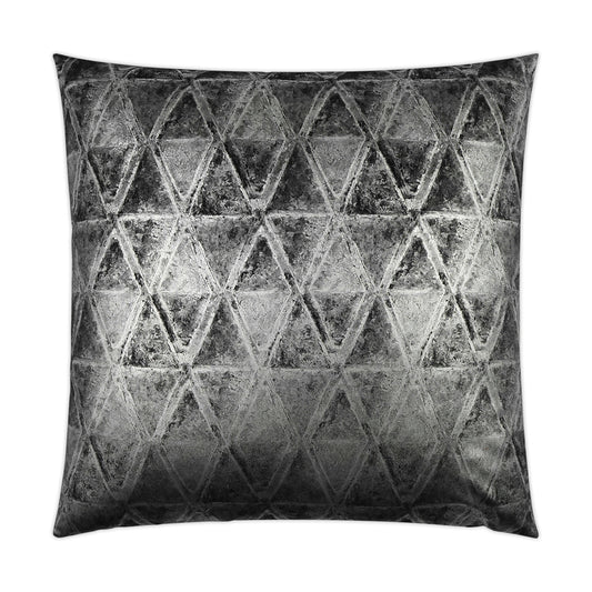 D.V. KAP HOME   24" x 24" Scheme Pillow - Black Glam, Modern, Geometric    - 3444-B-2424
