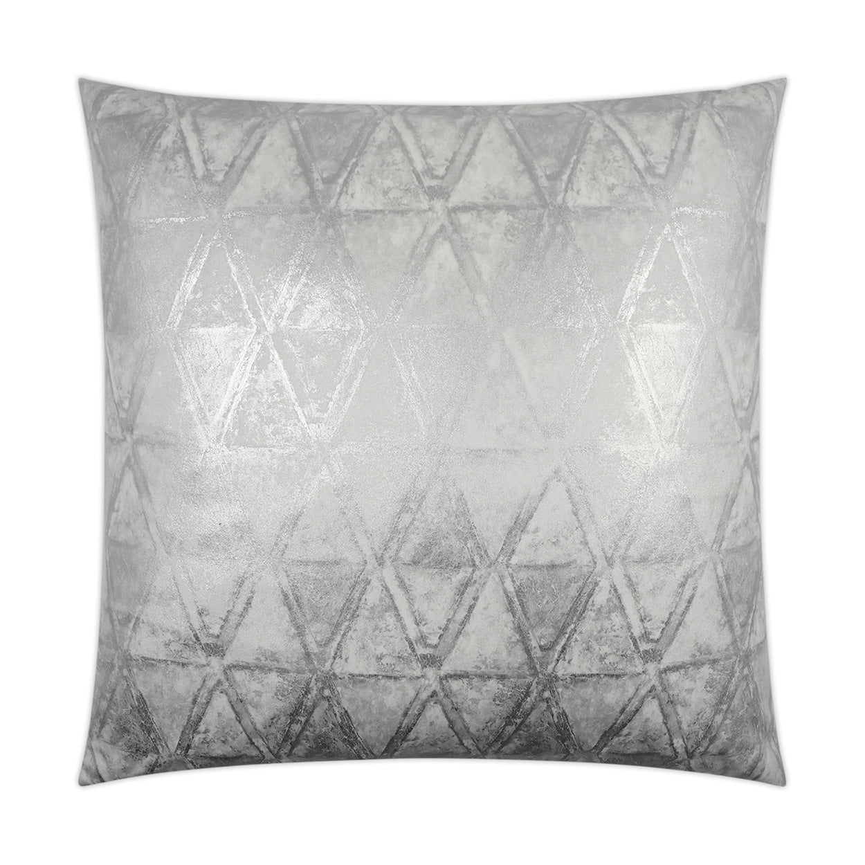 D.V. KAP HOME   24" x 24" Scheme Pillow - White Glam, Modern, Geometric    - 3444-W-2424