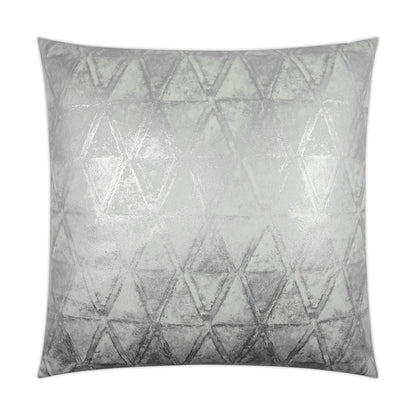 D.V. KAP HOME   24" x 24" Scheme Pillow - White Glam, Modern, Geometric    - 3444-W-2424