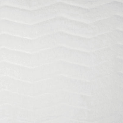 D.V. KAP HOME   24" x 24" Lush Chevron Pillow - Snow Solid, Chevron, Faux Fur    - 3448-S-2424