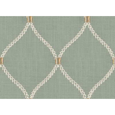 KRAVET DESIGN EMBROIDERY  SAGE,WHITE,BEIGE   - 34485.130.0