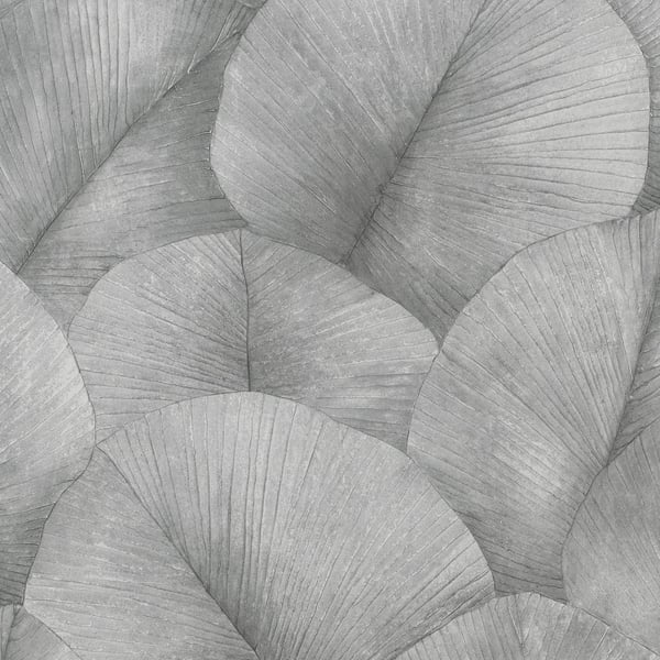 Galerie Wallcoverings Kumano Palm Lf Galerie Wallcoverings  Silver Grey   - 34508
