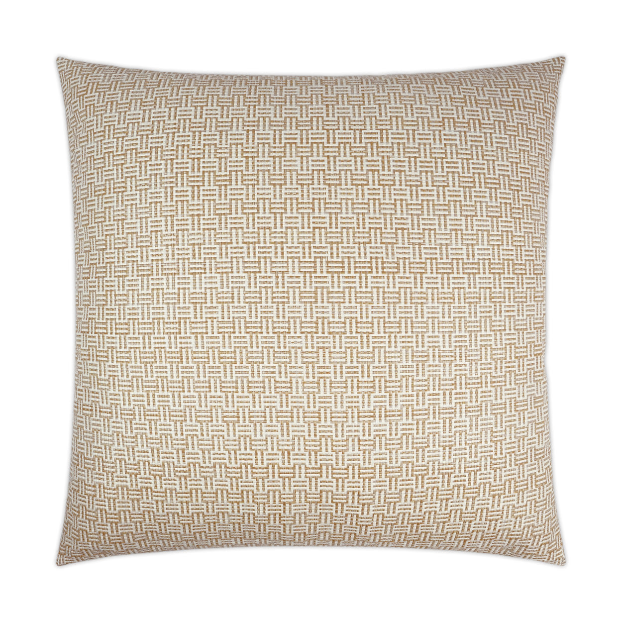 D.V. KAP HOME   24" x 24" Thatchwork Pillow - Natural Geometric, Global    - 3451-N-2424