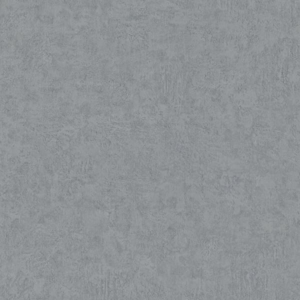 Silver Grey plaster wallcovering with subtle mottling and a light plaster texture.