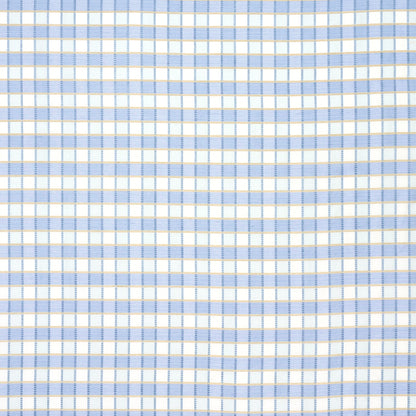 Light blue silk check fabric with a small check pattern.