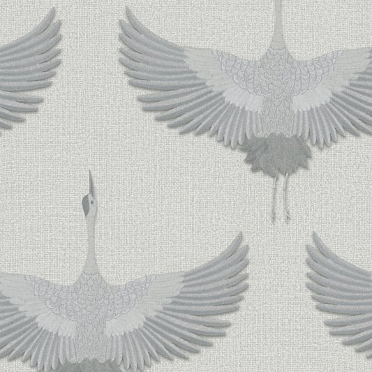 Galerie Wallcoverings Kumano Stork Galerie Wallcoverings  Silver Grey   - 34530