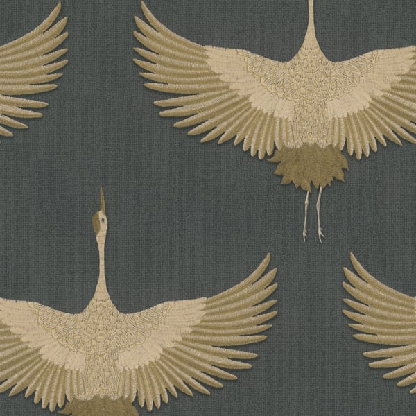 Galerie Wallcoverings Kumano Stork Galerie Wallcoverings  Gold   - 34532
