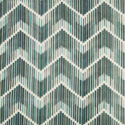 KRAVET COUTURE VELVET FLAMESTITCH BLUE,GREEN,IVORY   - 34553.5.0