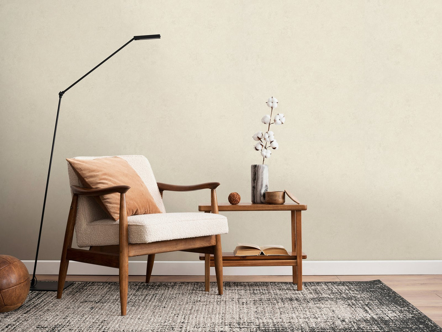 GALERIE WALLCOVERINGS TERRA Uni Plain Texture  Grey,White A subtle plaster effect showing lovely earthy textures.     - TR34609