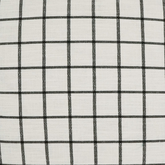 D.V. KAP HOME 3461-YARD Shipton Fabric Farmhouse, Plaid - Check  Black   - Shipton