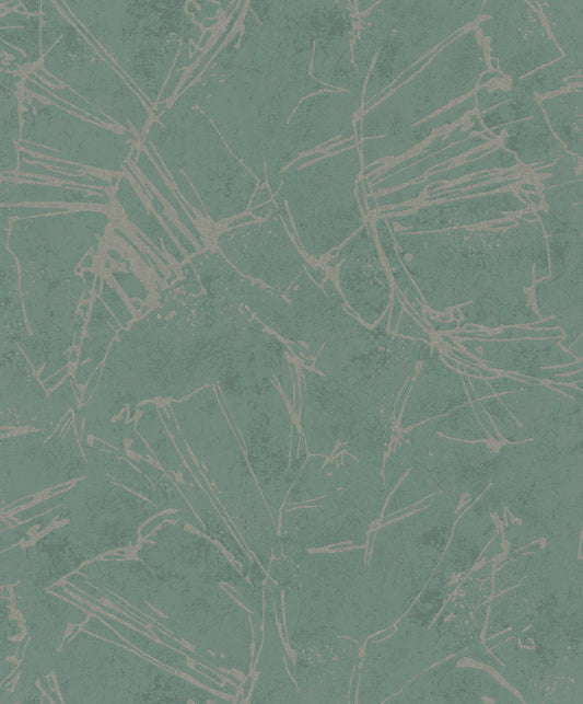 GALERIE WALLCOVERINGS TERRA Graphic Abstract  Green A contemporary interpretation of a rockface, bringing earthy elements to an interior scheme.   - TR34617
