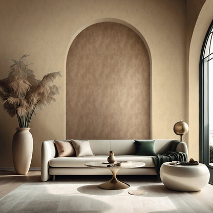 GALERIE WALLCOVERINGS TERRA Uni Plain Texture  Beige A subtle plaster effect showing lovely earthy textures.     - TR34625