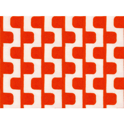 KRAVET DESIGN EMBROIDERY GEOMETRIC ORANGE,IVORY,   - 34638.12.0