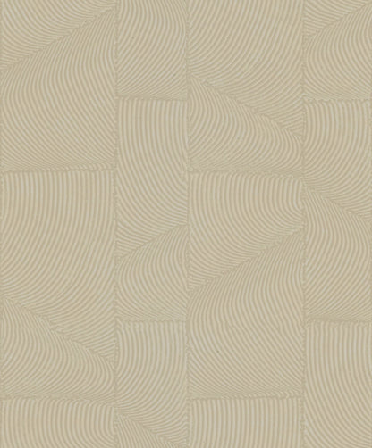 GALERIE WALLCOVERINGS TERRA Graphic Abstract  Brown A geometric design showing a pattern of fine, evenly spready curvy shapes.   - TR34643