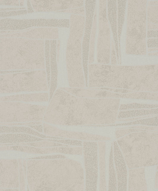 GALERIE WALLCOVERINGS TERRA Graphic Tile Brick Stone  Grey A lovely design showing the natural discrepancies found in rocks.  - TR34647