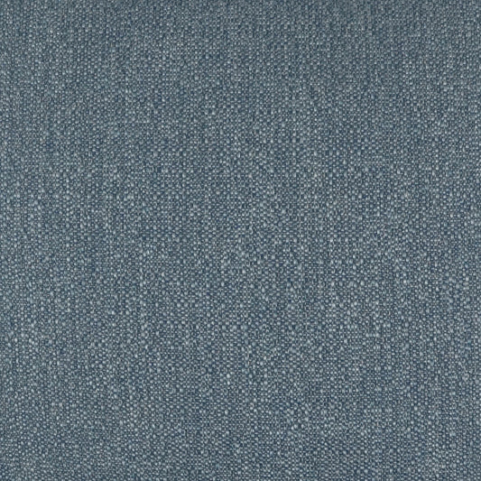 Blue denim-style woven fabric with tiny white specks; durable upholstery or craft material.