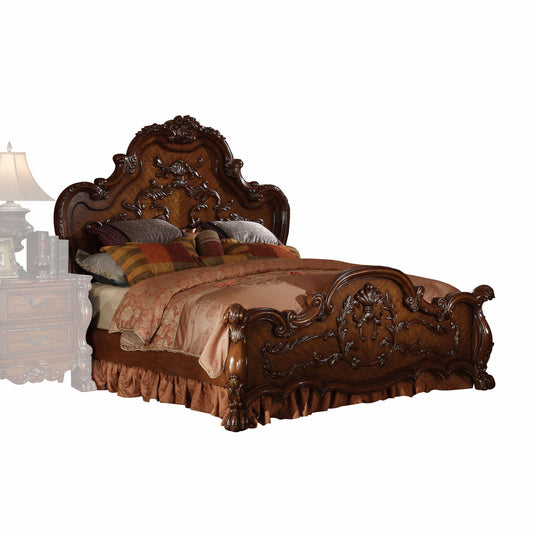 Brown Solid Wood Bed Frame